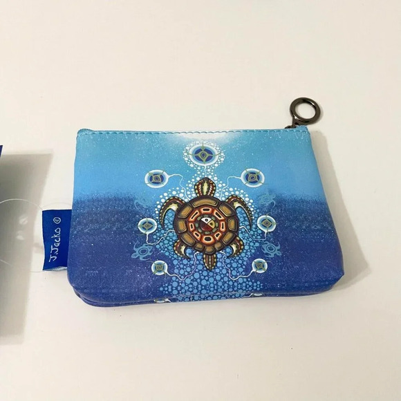 Medicine Turtle James Jacko Change Wallet Coin Purse Native Odawa Pottawatomi - Picture 7 of 16